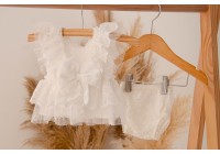 Conjunto Helena Newborn Branco (sob encomenda) 