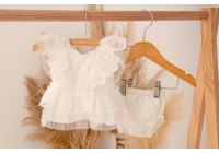 Conjunto Helena Newborn Branco (sob encomenda) 