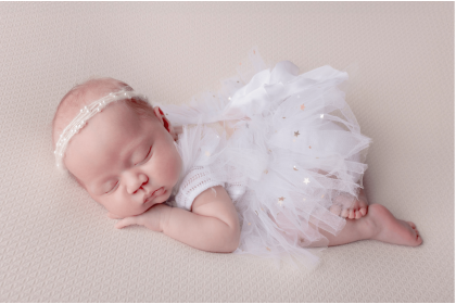 Body Estrela Branco - Newborn (Sob encomenda)