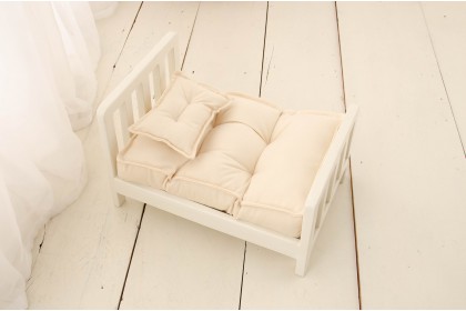 Futon Grande + Travesseiro Creme (Sob encomenda)