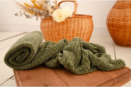 Wrap Texturizado Tricot Musgo