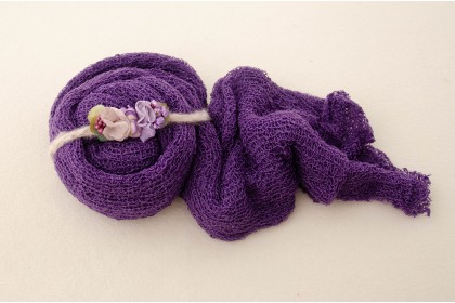 Conjunto Wrap + Headband  - Lavanda