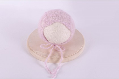 Touca Mohair Doce Rosa